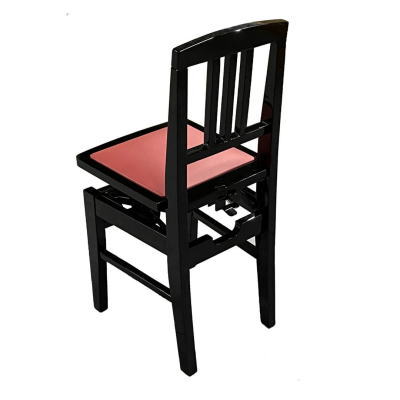 トムソン椅子(背付きピアノ椅子)品・座面交換済み - 鍵盤楽器、ピアノ